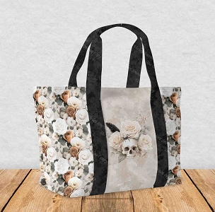 A Gentle Haunting Skull and Roses Bag rapport
